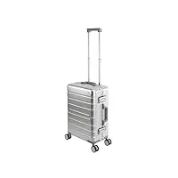 travelhouse oslo t6005 valise de voyage à roulettes en aluminium différentes tailles et couleurs, argenté, handgepäck
