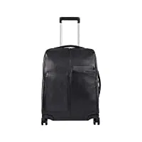 piquadro bagmotic valise à roulettes avec compartiment pour ordinateur portable et port usb noir 53 cm