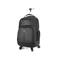 myalq sac à dos trolley sac à roulettes sac à dos avec roulettes 30 l pour l'école camping randonnée et voyage d'affaires(noir)