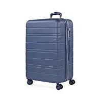 jaslen - valise grande taille. grande valise rigide 4 roulettes - valise grande taille xxl ultra légère - valise de voyage. combinaison verrouillage 171270, bleu