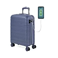 jaslen - bagage cabine 55x35x25 et valise cabine 55x35x25, pratiques pour voyages - valise, valise cabine, valise grande taille 171250, bleu