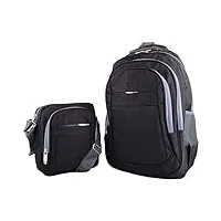 valita lot de 2 bagage à main unisexe multicolore - noir - noir, taille unique