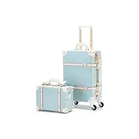 ctrunkage ensemble de bagages vintage tsa lock valise de transport pour femme