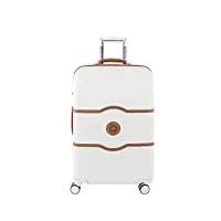 yliansong valise de voyage trolley anti-rayures valise rétro avec valise en cuir avec frein roues boarding case bagages cabine (couleur : blanc, taille : 55×35×25cm)