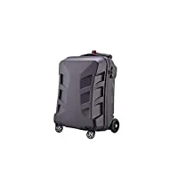 yliansong valise de voyage scooter trolley case quatre couleurs en option bagages creative boarding case 20 pouces bagages cabine (couleur : noir, taille : 58 × 28 × 35.5cm)