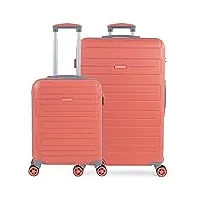 skpat - lot de 3 valises de voyage avec 4 roues en abs - port usb sur le petit - pratiques confortables et légères, petites, moyennes et grandes tailles. haute qualité beau design. cadenas tsa.