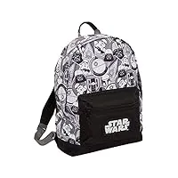 sac à dos large star wars darth vader storm trooper pour l'école, le collège, sac à dos pour ordinateur portable