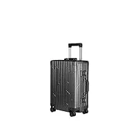 gundel valise bagage à main en aluminium cabin-trolley gris sidéral (gris) 55x40x20 cm h/l/p 35l 4x360° roues doubles 2x serrure à combinaison tsa - koh-001g