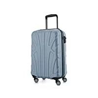 suitline - bagages cabine à main valise rigide trolley avion, 55 cm, 34 liter, bleu piscine
