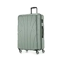 suitline - valise plus grande bagages rigide, 76 cm, 110 liter, menthe