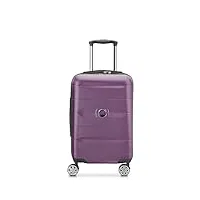 delsey paris - comete + - valise cabine rigide slim - 55x40x20 cm - 35 litres - s - violet