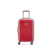 delsey paris - caumartin plus - valise cabine rigide - 55x35x25 cm - 41 litres - s - rouge