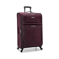 u.s. traveler anzio softside valise extensible, bordeaux, 2-piece set (22/30), anzio softside valise extensible