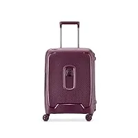 delsey paris - moncey - valise cabine rigide slim - 55x40x20 cm - 36 litres - xs - violet