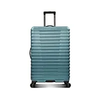u.s. traveler valise rigide à 8 roulettes avec système de poignée en aluminium, bleu sarcelle (bleu) - us09181e30