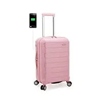 traveler's choice pagosa valise rigide extensible indestructible, rose, 66.04 cm, pagosa valise rigide extensible indestructible