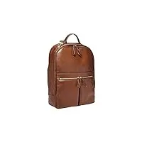 fossil tess - sac à dos pour ordinateur portable en cuir écologique marron pour femme, 11,5 "l x 4" w x 15,5 "h, zb1325200
