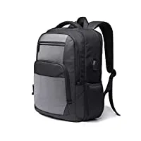 meiei oxford business tissu hommes 15,6 pouces sac à dos d'ordinateur sac d'école étudiant (color : gray)
