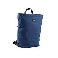 zimmer combinaison sac à vélo/sac à dos winnipeg de la marque pour femmes et hommes/en toile et cuir hydrofuges/à accrocher sur le porte-bagages/sac à dos (bleu marine)