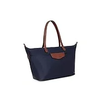 hexagona - sac cabas porté épaule - compatible téléphone portable - pour femme - collection pop - fuchsia