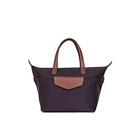 hexagona - sac cabas porté main - compatible téléphone portable - pour femme - collection pop - violet