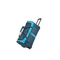travelite basics active rt valise à roulettes bleu pétrole/orange 70 cm sac de voyage mixte