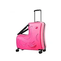 oyhn valise enfant à roulette à chevaucher et bagage cabine valise assise pour enfants à roulettes bagages enfant,c,24 inches