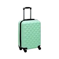 vidaxl valise rigide bagage à roulettes de voyage trolley de voyage sac de valise chariot de bagage sangles de serrage internes mente abs