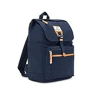 seventeen london - sac à dos 'fulham' moderne et élégant en bleu marine - style designer et classique - parfait pour un ordinateur portable jusqu'à 15"