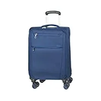 alpini valise souple cabine svelta 3.0 garantie 2ans bagage tissu teflon structure ultra léger et rigide (bleu marine (blue), s cabine petite, 55 x 38 x 20 cm, 30l, 1,9kg)