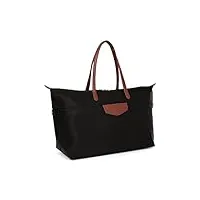 hexagona - sac cabas porté main - compatible téléphone portable - pour femme - collection pop - marine