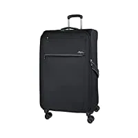 alpini valise souple grande taille svelta 3.0 extensible garantie 2ans bagage tissu teflon structure ultra léger et rigide (noir (black), l soute, 79 x 48 x 33 cm, 100-119l, 3kg)