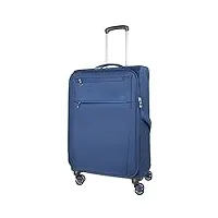 alpini valise souple taille moyenne 69cm / soute svelta 3.0 garantie 2ans bagage tissu teflon structure ultra léger et rigide (bleu marine (blue), m soute moyenne, 69 x 43 x 28 cm, 69-82 l, 2,6kg)