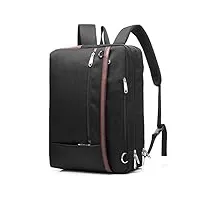 coolbell sac à dos convertible sacoche d'ordinateur portable malette sac à main multifonctionnel sac à dos de voyage ajustement aux ordinateurs portables 15.6 pouces (noir)