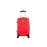 france bag valise 70 cm rigide en polycarbonate pour long séjour rouge bahamas