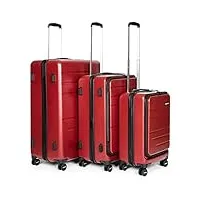 set de 3 bagages - bagages carmin