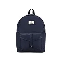 seventeen london – sac à dos scolaire moderne et élégant 'notting hill' en bleu marine dans un style classique - parfait pour un ordinateur portable jusqu'à 15,6"