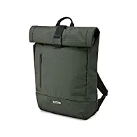 moleskine metro rolltop sac à dos pour ordinateur portable et ipad jusqu'à 15" vert mousse 38 x 15 x 50 cm