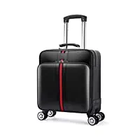 yllhk grande capacité imperméable bagage de cabine, portable bagages à main à roulettes avec verrouillage à code, valises pour ordinateur portable chariot voyage d'affaires,noir
