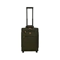 bric's valise cabine extensible, x-collection, valise cabine avec 2 roues doubles, durable et ultra légère, format : 39x55x20/23 cm, olive