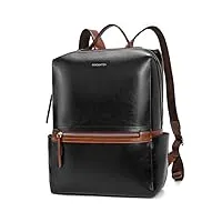 bostanten sac à dos en cuir véritable pour femme sac à main casual sac de voyage collège de mode noir