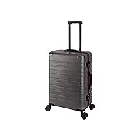 travelhouse oslo t6005 valise de voyage en aluminium différentes tailles et couleurs, graphite, mittlerer koffer, valise à rouleaux