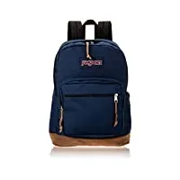 jansport sac à dos right pack, bleu marine, one size, sac à dos right pack