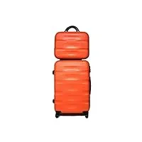celims valise cabine/moyen/grande avec ou sans vanity, marque française (orange (5806), moyen & vanity)