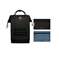 cabaia - modèle berlin - sac à dos avec 2 poches - maxi - 25l - déperlant et garantie à vie - elegant pour homme et femme - ecole, voyage et affaires - certifié vegan