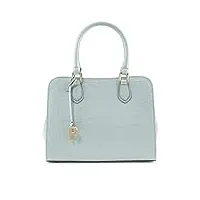 picard weimar sac cabas en cuir pour femme avec fermeture éclair, aqua, 27x21x10cm, classique