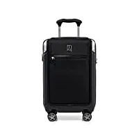 travelpro platinum elite valise rigide extensible en soute, 8 roulettes, serrure tsa, valise rigide en polycarbonate, noir ombre, grand modèle à carreaux 72 cm