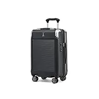 travelpro platinum elite bagage à main rigide extensible, 8 roulettes, serrure tsa, valise rigide en polycarbonate, noir ombre, bagage à main compact 51 cm