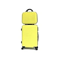 valise cabine/moyen/grande avec ou sans vanity, marque française (jaune (5859), cabine & vanity)