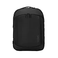 targus sac à dos ecosmart mobile tech traveler xl 40l, sac pour ordinateur avec compartiment rembourré pour le pc, sac unisexe extensible et étanche – noir, tbb612gl